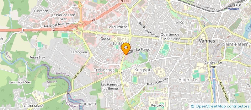 localisation de l'entreprise SCI GUEZE à VANNES