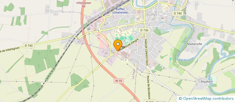 localisation de l'entreprise SCI GUIANNE  RUFFEC