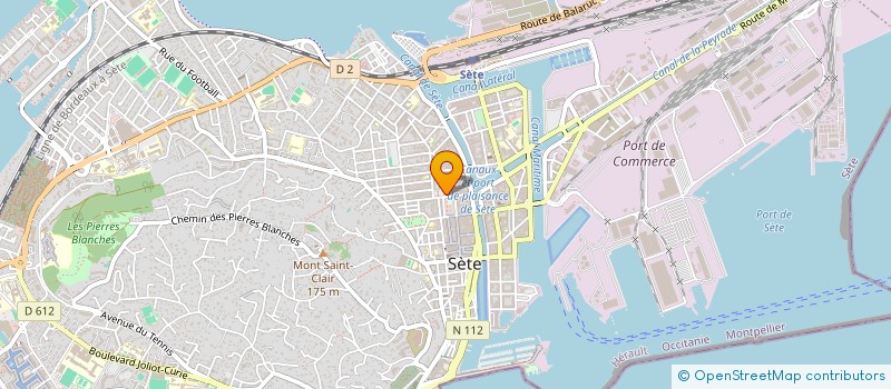 localisation de l'entreprise SCI GUIBAL  SETE