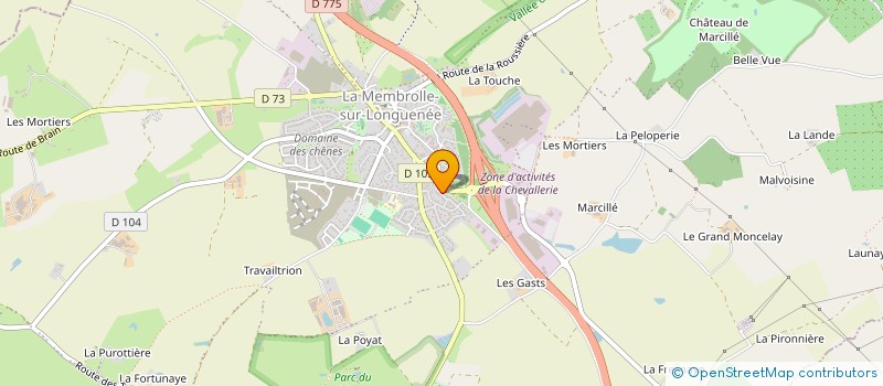 localisation de l'entreprise SCI GUIBAR  LONGUENEE-EN-ANJOU