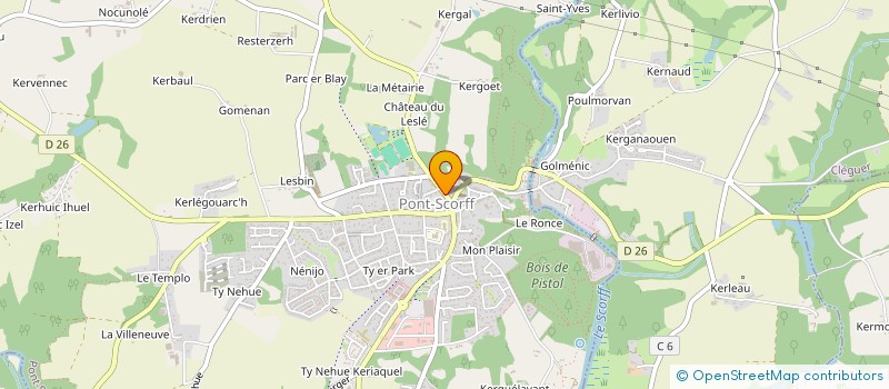 localisation de l'entreprise SCI GUIBE  PONT-SCORFF