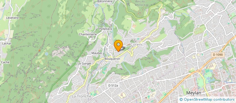 localisation de l'entreprise SCI GUIBER  CORENC