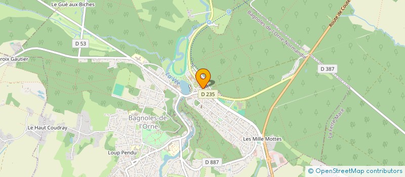 localisation de l'entreprise SCI GUIBERT à BAGNOLES-DE-L'ORNE-NORMANDIE