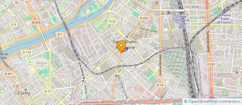localisation de l'entreprise SCI GUIBERT GUERITAINE à SAINT-OUEN-SUR-SEINE