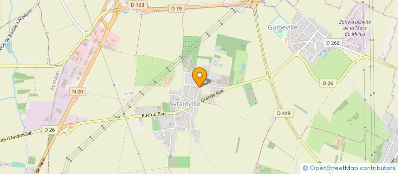 localisation de l'entreprise SCI GUIBEVILLE 91 à GUIBEVILLE