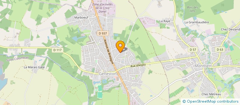 localisation de l'entreprise SCI GUIBIRE  GENESTON