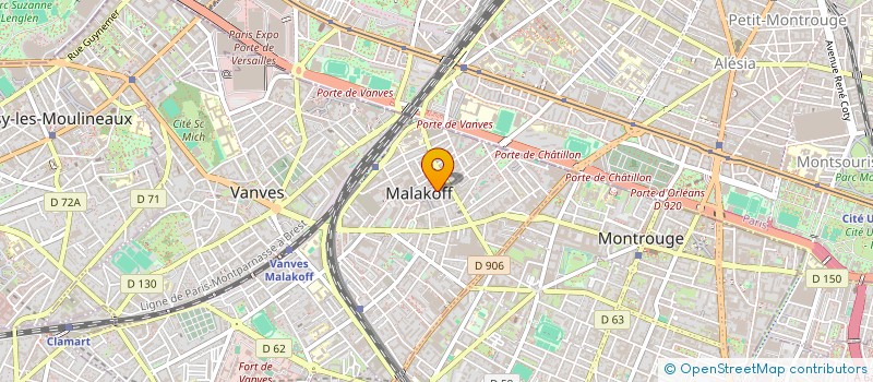 localisation de l'entreprise SCI GUIBLIO  MALAKOFF