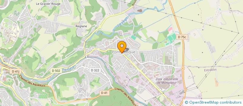 localisation de l'entreprise SCI GUIBOURT - MANTERO  PONT-EVEQUE