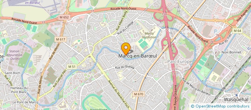 localisation de l'entreprise SCI GUICADA à MARCQ-EN-BARŒUL