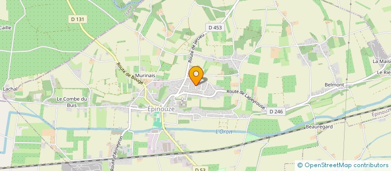 localisation de l'entreprise SCI GUICHARD à EPINOUZE