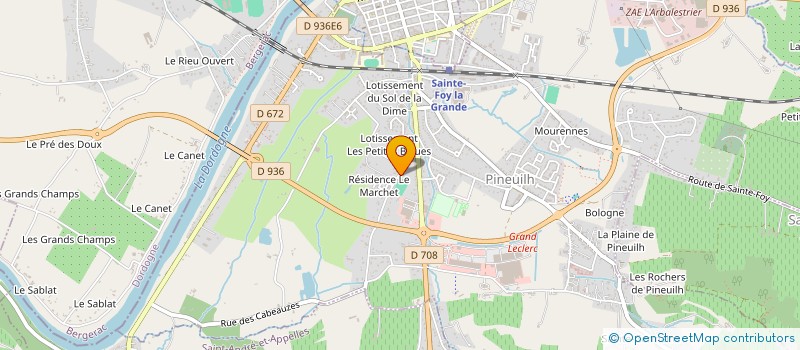 localisation de l'entreprise SCI GUICHARD-FILLIATRE  PINEUILH