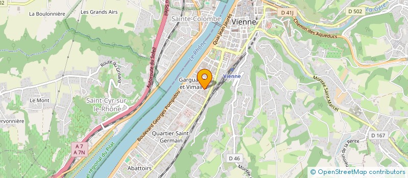 localisation de l'entreprise SCI GUICHARD GURAN  VIENNE