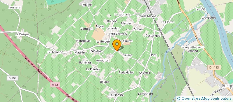 localisation de l'entreprise SCI GUICHETEAU  BARSAC