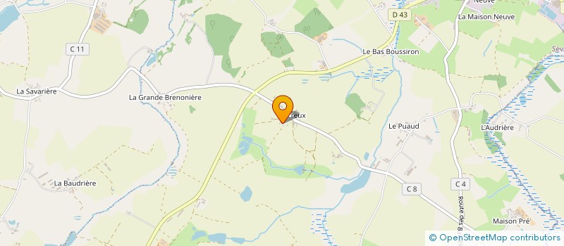 localisation de l'entreprise SCI GUICHETEAU à SEVREMONT