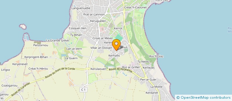 localisation de l'entreprise SCI GUICHOUX - CASTEL AN DOUR  CARANTEC