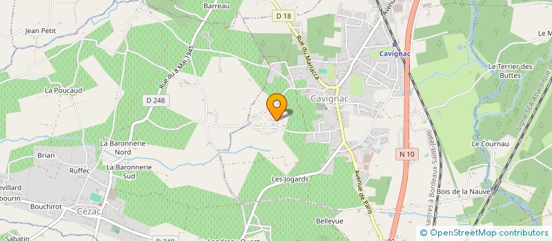 localisation de l'entreprise SCI GUICLAROCA à CAVIGNAC