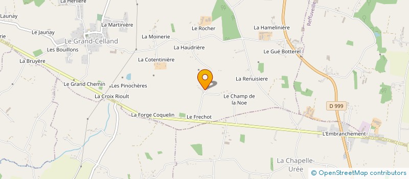 localisation de l'entreprise SCI GUIDAMA  LE PETIT-CELLAND