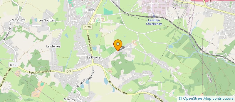 localisation de l'entreprise SCI GUIDANI  LENTILLY