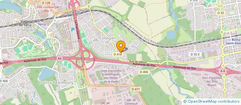 localisation de l'entreprise SCI GUIDAP SEGRAIS  COLLEGIEN