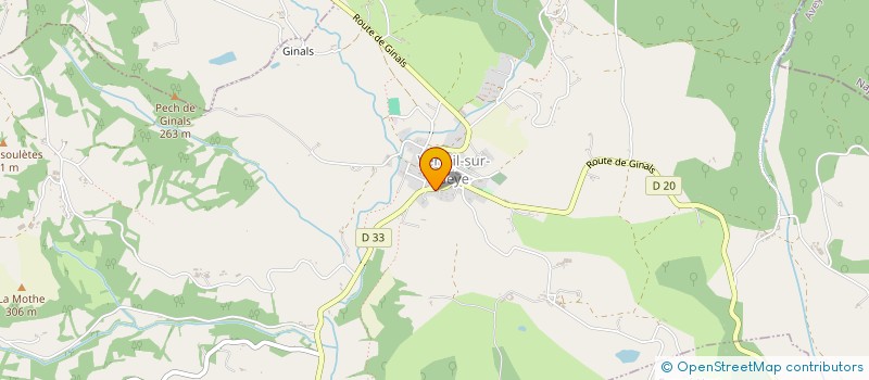 localisation de l'entreprise SCI GUIDEL  VERFEIL