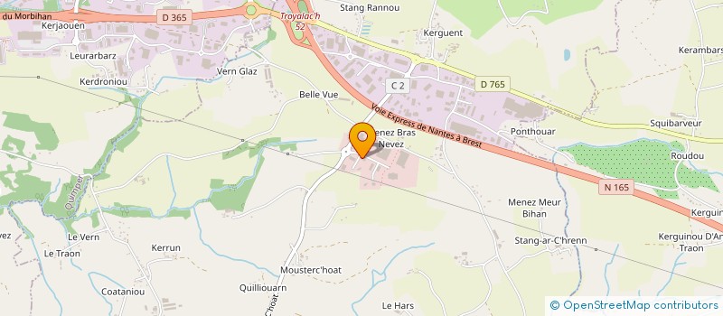 localisation de l'entreprise SCI GUIDEL'ARN  SAINT-EVARZEC