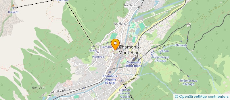 localisation de l'entreprise SCI GUIDES DE CHAMONIX à CHAMONIX-MONT-BLANC