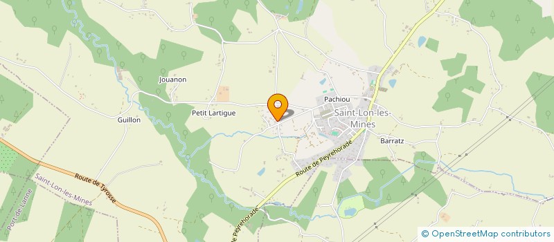 localisation de l'entreprise SCI GUIDET  SAINT-LON-LES-MINES