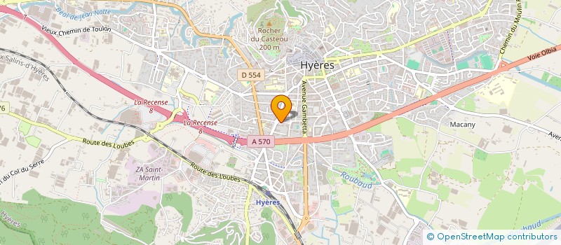 localisation de l'entreprise SCI GUIDEZ-BOUCLANS à HYERES
