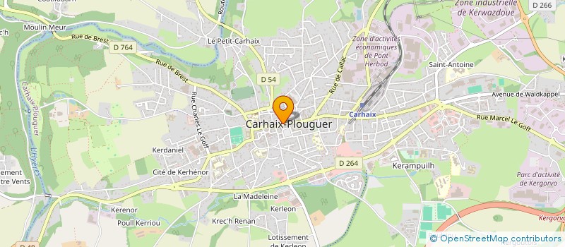 localisation de l'entreprise SCI GUIDO à CARHAIX PLOUGUER
