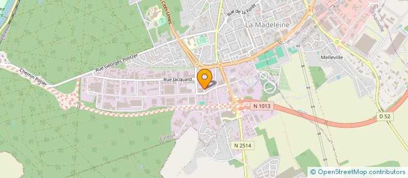 localisation de l'entreprise SCI GUIDORE  EVREUX