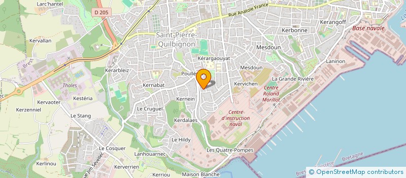 localisation de l'entreprise SCI GUIDOU  BREST