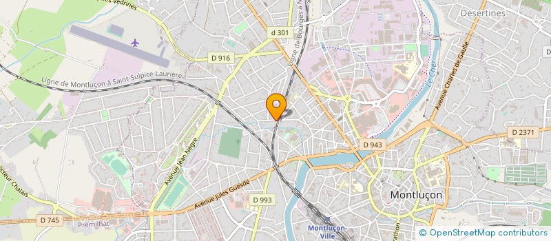 localisation de l'entreprise SCI GUIENOT à MONTLUCON
