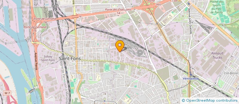 localisation de l'entreprise SCI GUIFLEX  VENISSIEUX