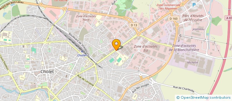 localisation de l'entreprise SCI GUIGNARD à CHOLET
