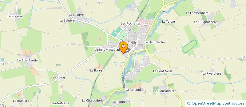 localisation de l'entreprise SCI GUIHARD  TEILLE