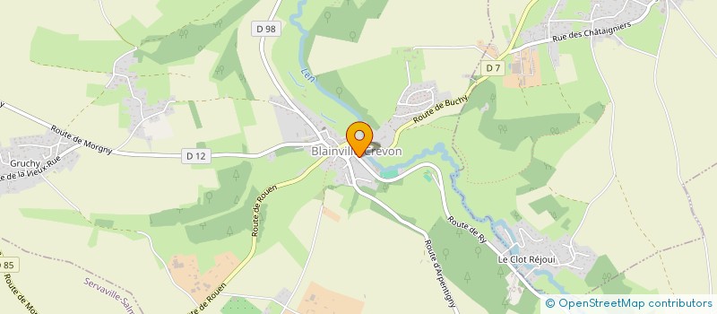 localisation de l'entreprise SCI GUIHARD-PRIEUR  BLAINVILLE-CREVON