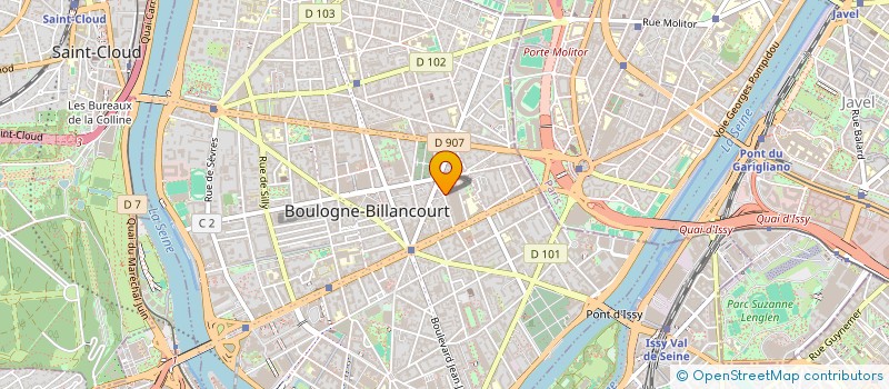 localisation de l'entreprise SCI GUILA à BOULOGNE-BILLANCOURT