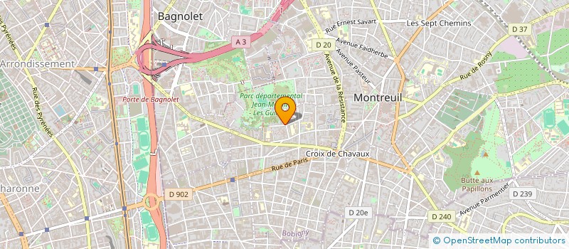 localisation de l'entreprise SCI GUILANDS MONTREUIL à MONTREUIL