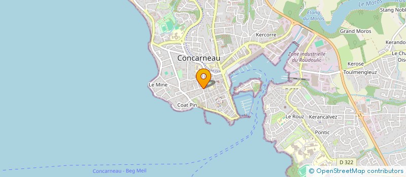 localisation de l'entreprise SCI GUILBAUD 93  CONCARNEAU