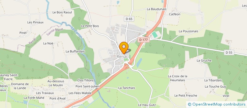 localisation de l'entreprise SCI GUILBAUD CHASLE  RENAC