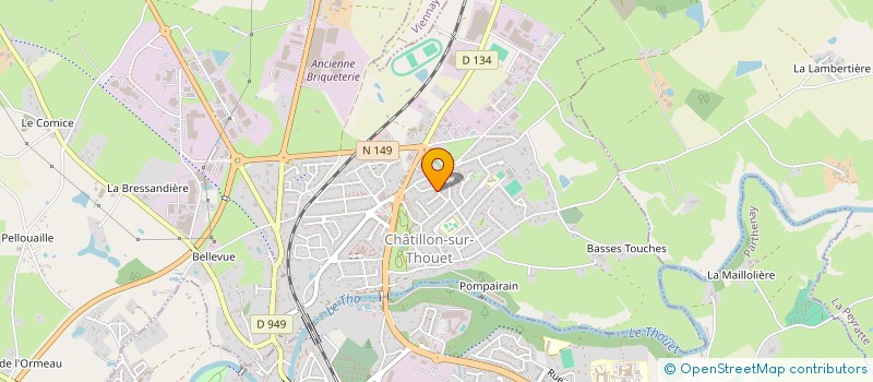 localisation de l'entreprise SCI GUILBAULT  CHATILLON-SUR-THOUET