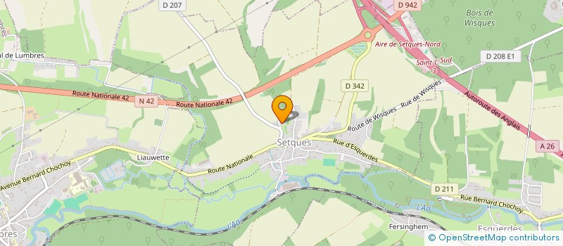 localisation de l'entreprise SCI GUILBERT  SETQUES