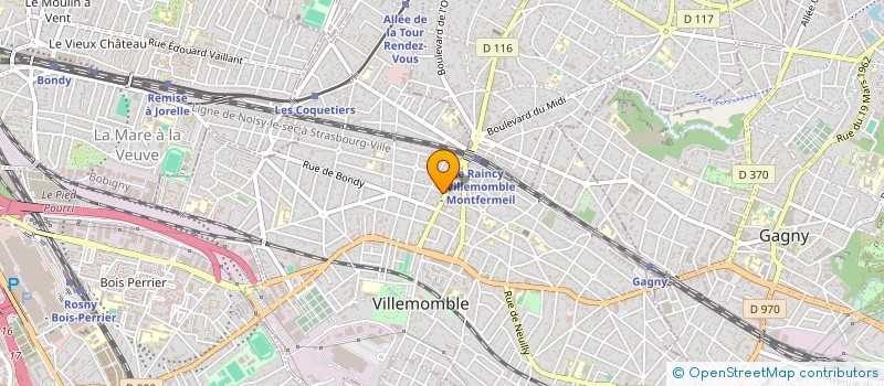 localisation de l'entreprise SCI GUILBERT à VILLEMOMBLE