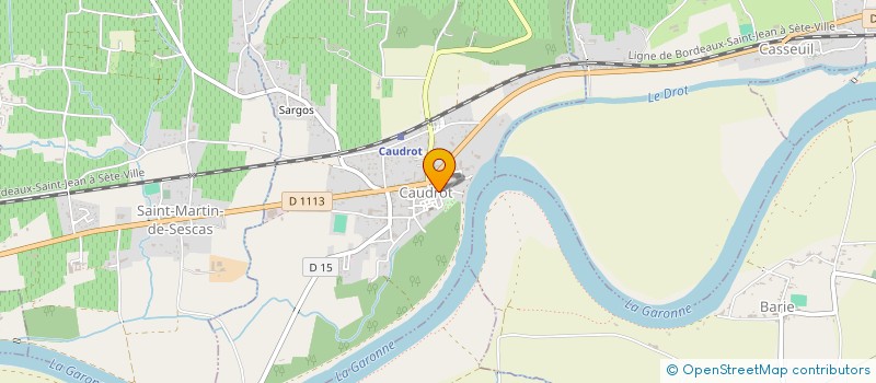 localisation de l'entreprise SCI GUILBON  CAUDROT