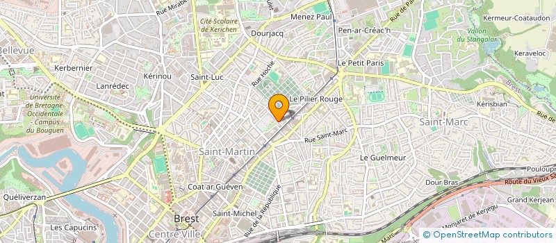 localisation de l'entreprise SCI GUILCHER  BREST