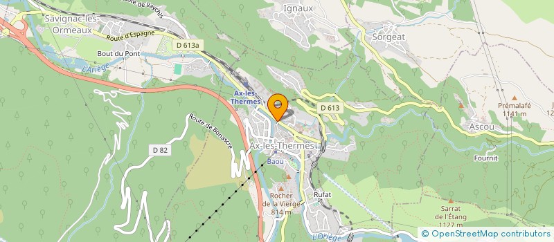 localisation de l'entreprise SCI GUILHABERT à AX-LES-THERMES