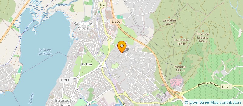 localisation de l'entreprise SCI GUILHEM DE POITIERS  BALARUC-LES-BAINS