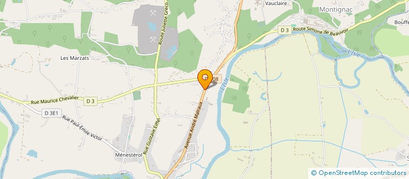 localisation de l'entreprise SCI GUILI  MONTPON-MENESTEROL