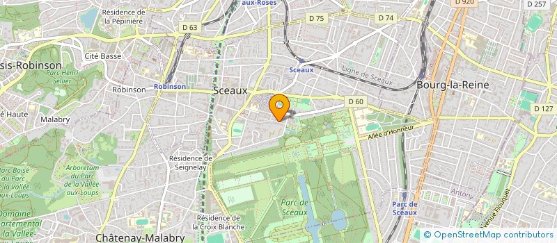 localisation de l'entreprise SCI GUILIDAN à SCEAUX