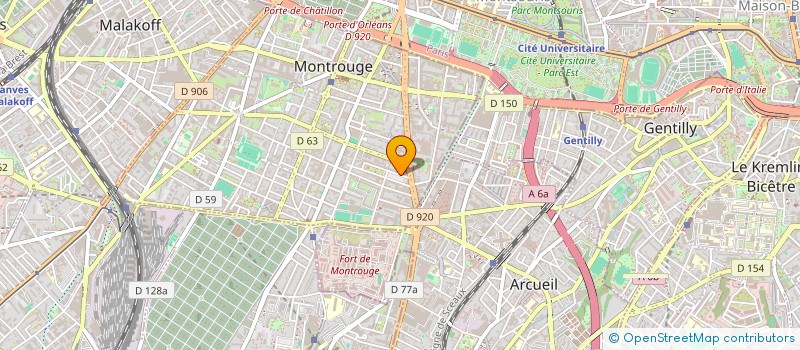 localisation de l'entreprise SCI GUILION  MONTROUGE